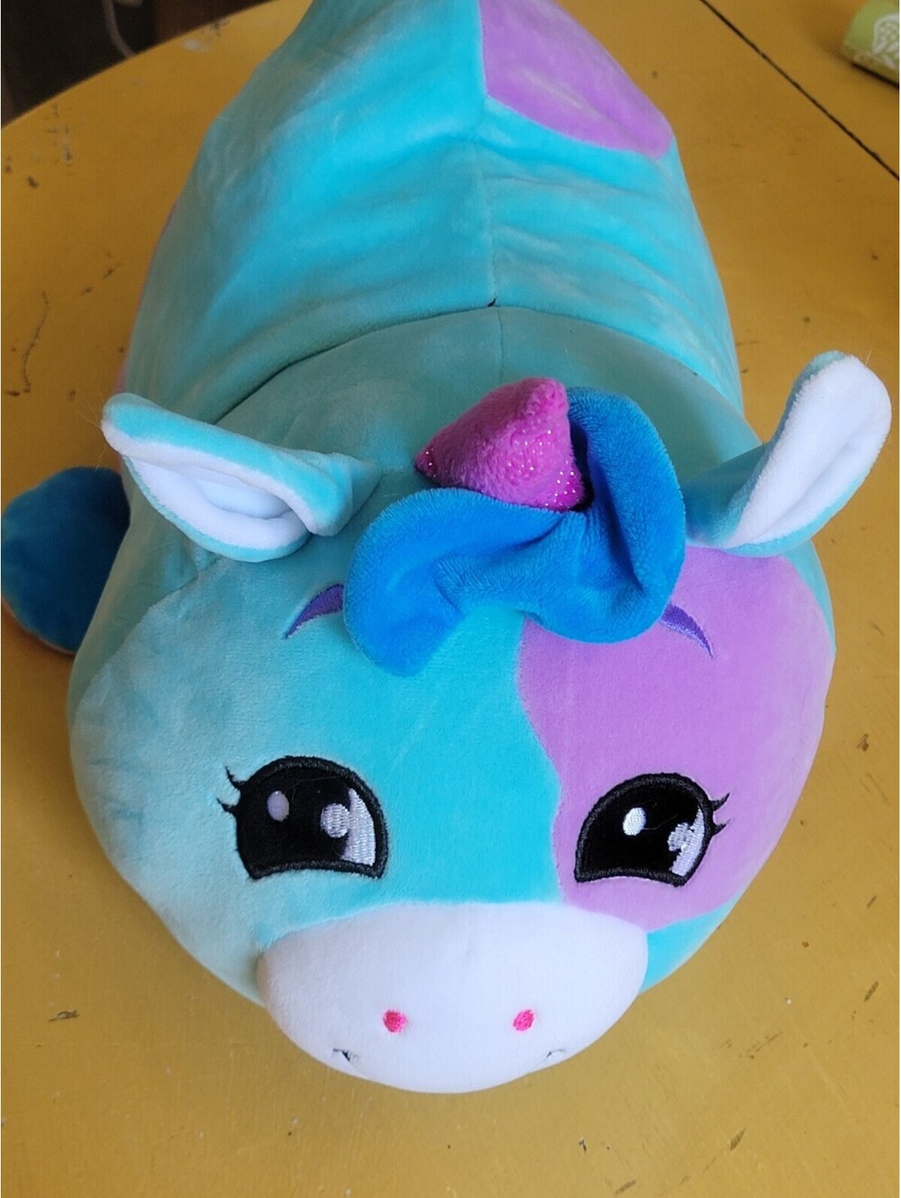 FlipaZoo Mushmillows 2 in 1 Plush Toy 15" Flutter Unicorn to Sage Unicorn